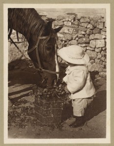 horse and child